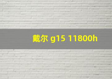 戴尔 g15 11800h